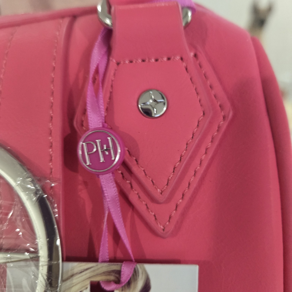 Paris Hilton Vibrant Pink Mini Bag with Silver Details - Picture 10 of 11